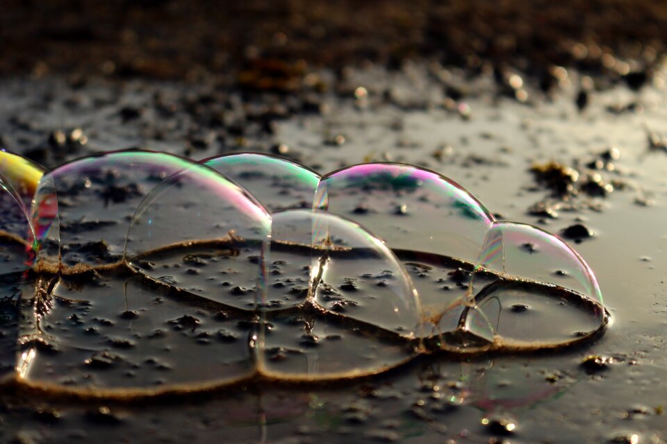Blow water iridescent