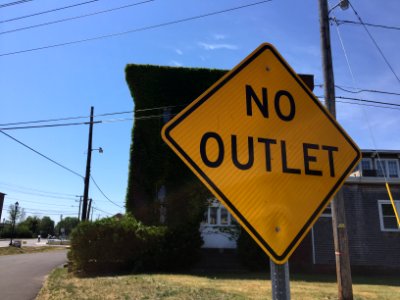 No Outlet Sign 2 photo