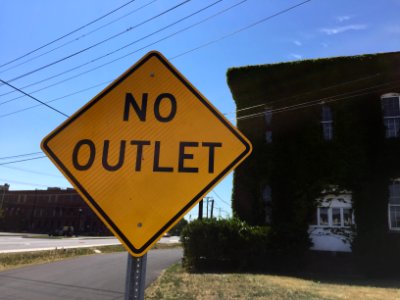 No Outlet Sign 3 photo