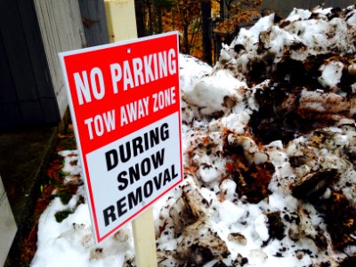 No Parking Snow Removal photo