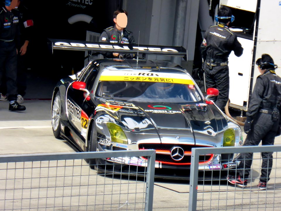 No.22 GREEN TEC SLS AMG GT3 at 2014 pokka sapporo 1000km (1)