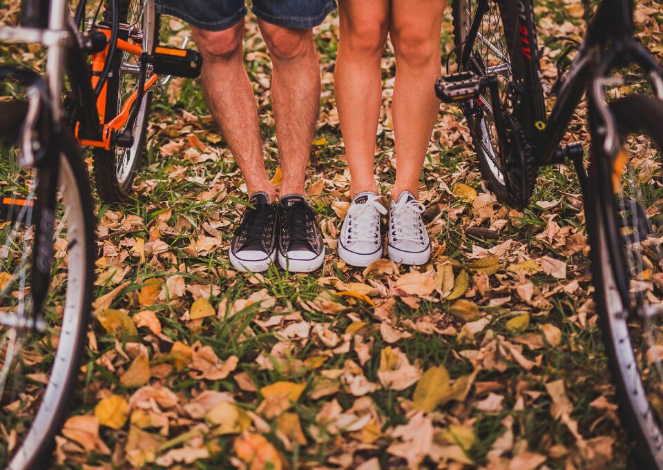 Bicycles bikes couple photo