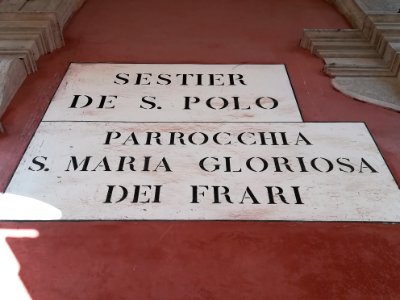 Nizioleti "Sestiere de S.Polo" e "Parrochia S.Maria Gloriosa dei Frari" (VE) 01