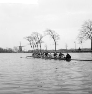 Njord traint voor de grote Head of the River op de Amstel te Amsterdam, de jon, Bestanddeelnr 916-3161