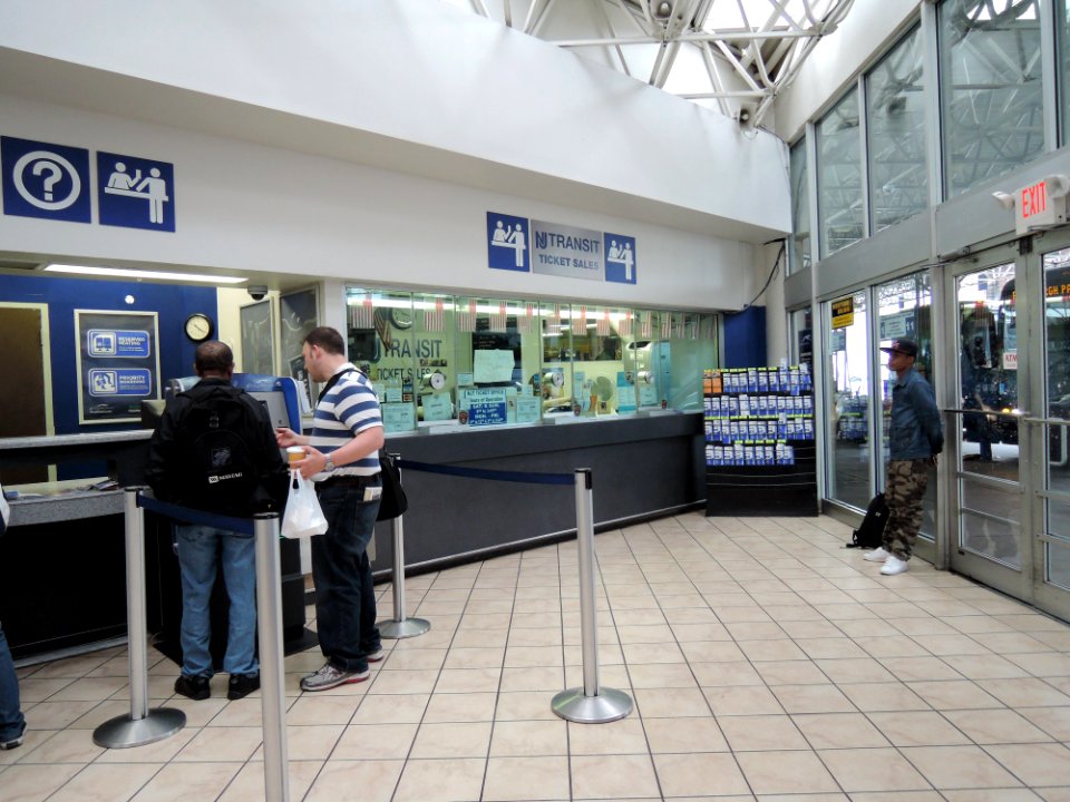 NJ Transit booth in Phila Greyhound sta jeh
