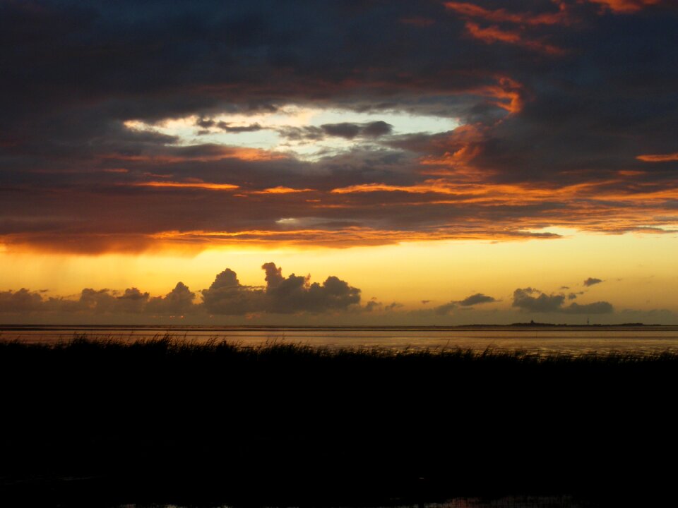 Afterglow abendstimmung beach