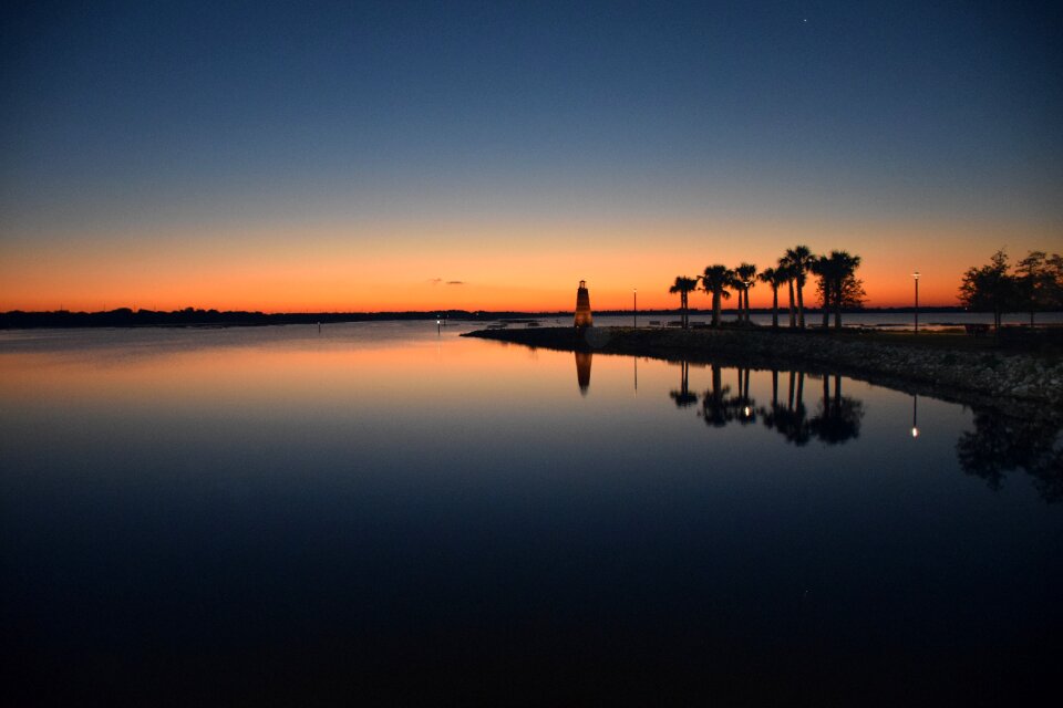 Reflection dawn dark