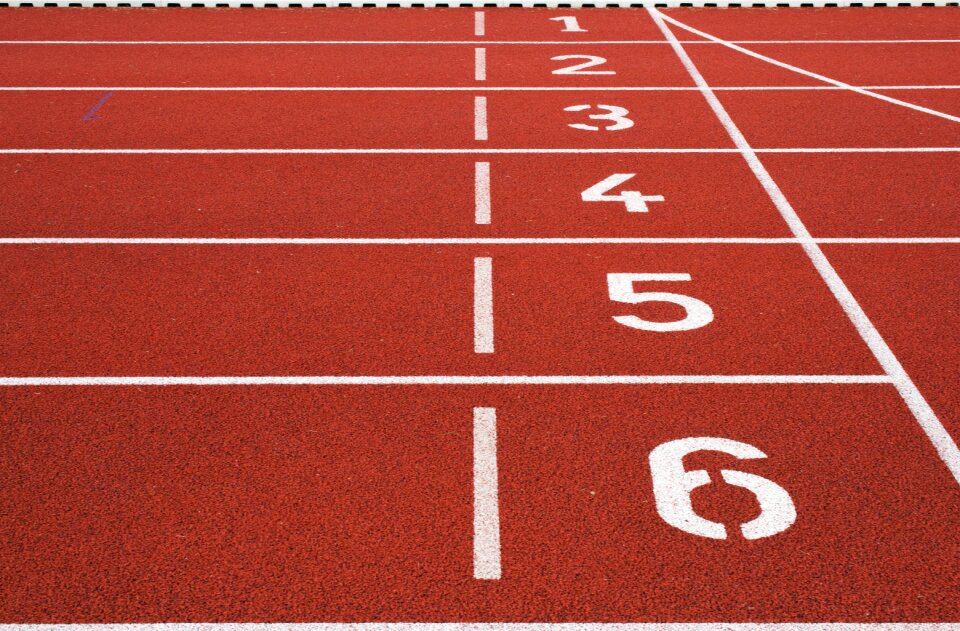 Lines numbers running stadium