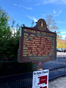 Historical Marker, Mother of God Church, Mutter Gottes, Co… 