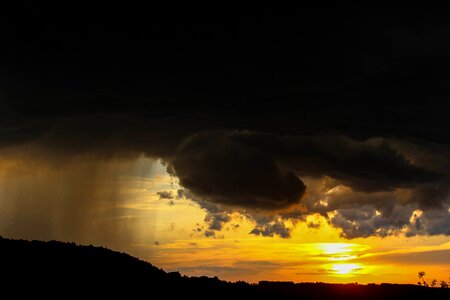 Rain clouds sky