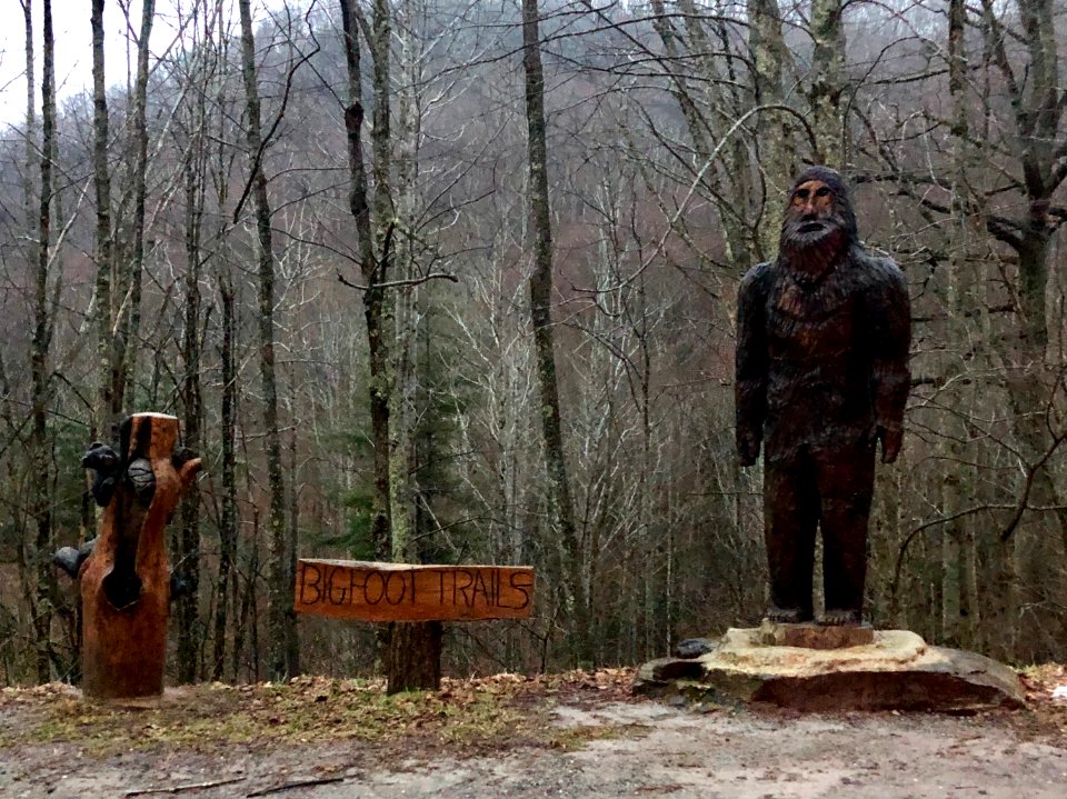 Bigfoot Trails Statue, Cataloochee, NC 