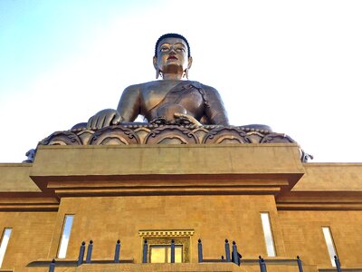 Big buddha thimphu bhutan photo