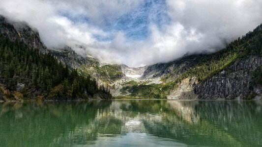 Lake landscape mountain photo