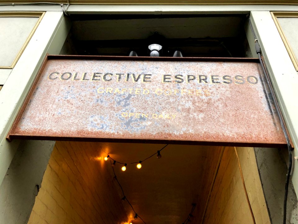Collective Espresso Sign, Northside, Cincinnati, OH 