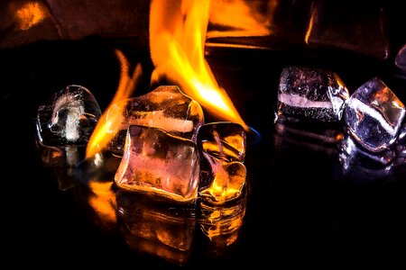 Burn hot ice cold photo