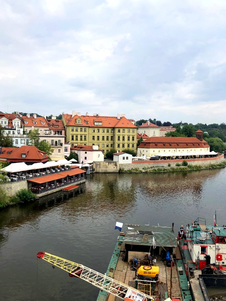 Vltava from Karlův Most, Malá Strana, Praha, Hlavní Město … 