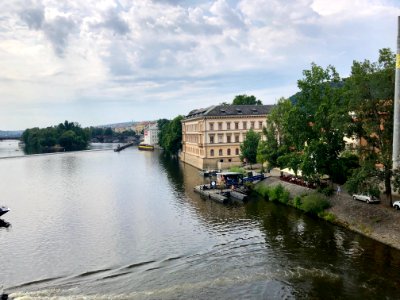 Vltava from Karlův Most, Malá Strana, Praha, Hlavní Město … 