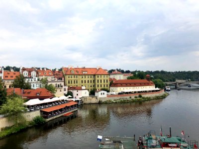 Vltava from Karlův Most, Malá Strana, Praha, Hlavní Město … 