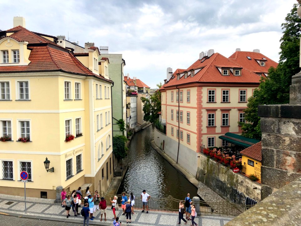 Čertovka from Karlův Most, Malá Strana, Praha, Hlavní Měst… 