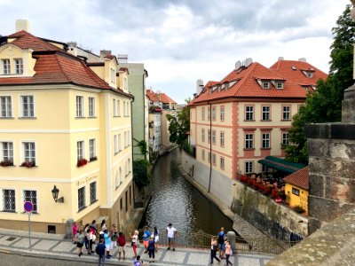 Čertovka from Karlův Most, Malá Strana, Praha, Hlavní Měst… 