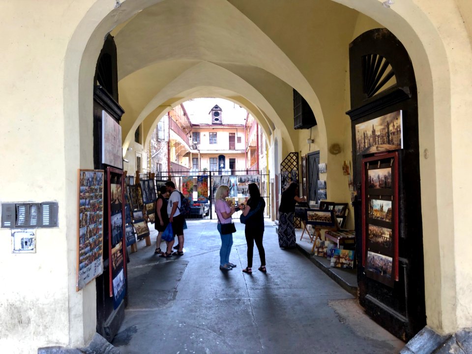 Courtyard, Mostecká, Malá Strana, Praha, Hlavní Město Prah… 