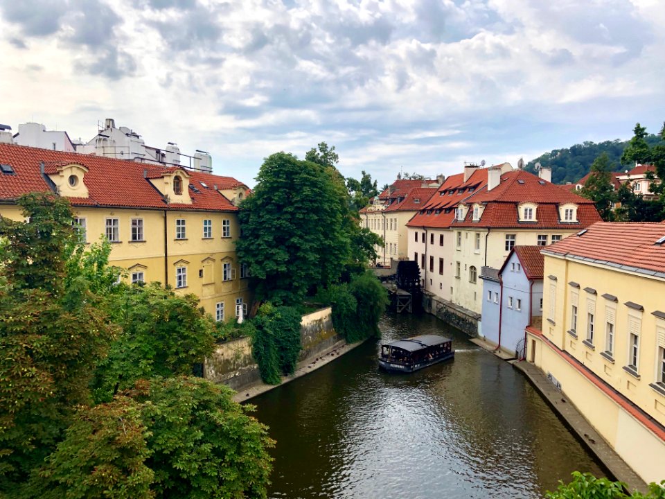 Čertovka from Karlův Most, Malá Strana, Praha, Hlavní Měst… 