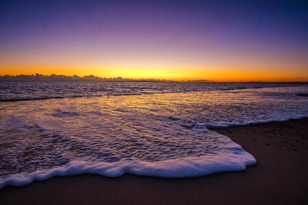 Seascape romantic in the evening photo