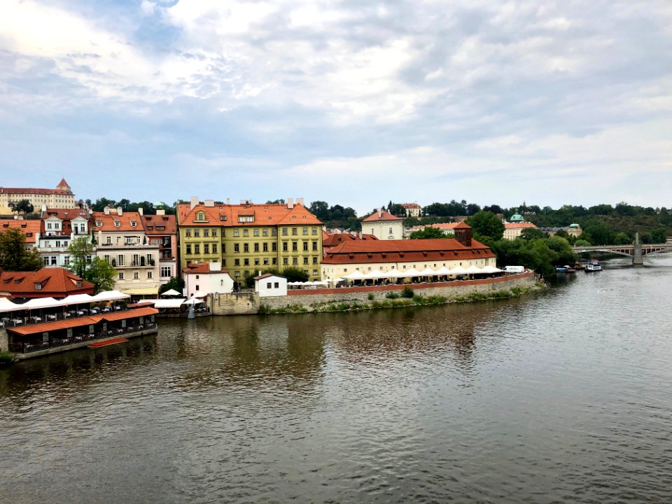 Vltava from Karlův Most, Malá Strana, Praha, Hlavní Město … 