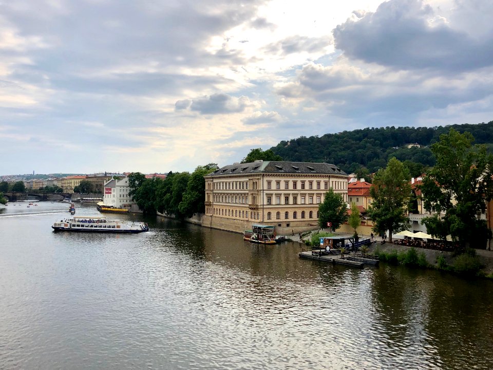 Vltava from Karlův Most, Malá Strana, Praha, Hlavní Město … 