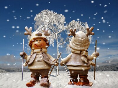 Ski funny christmas