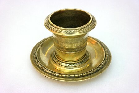 Inkwell antique bronze