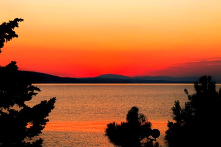Sunset red abendstimmung photo