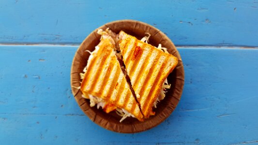 Plate table toast photo