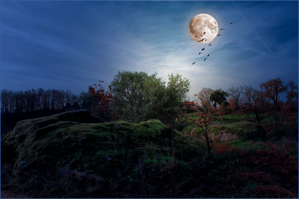 Full moon sky sky and moon