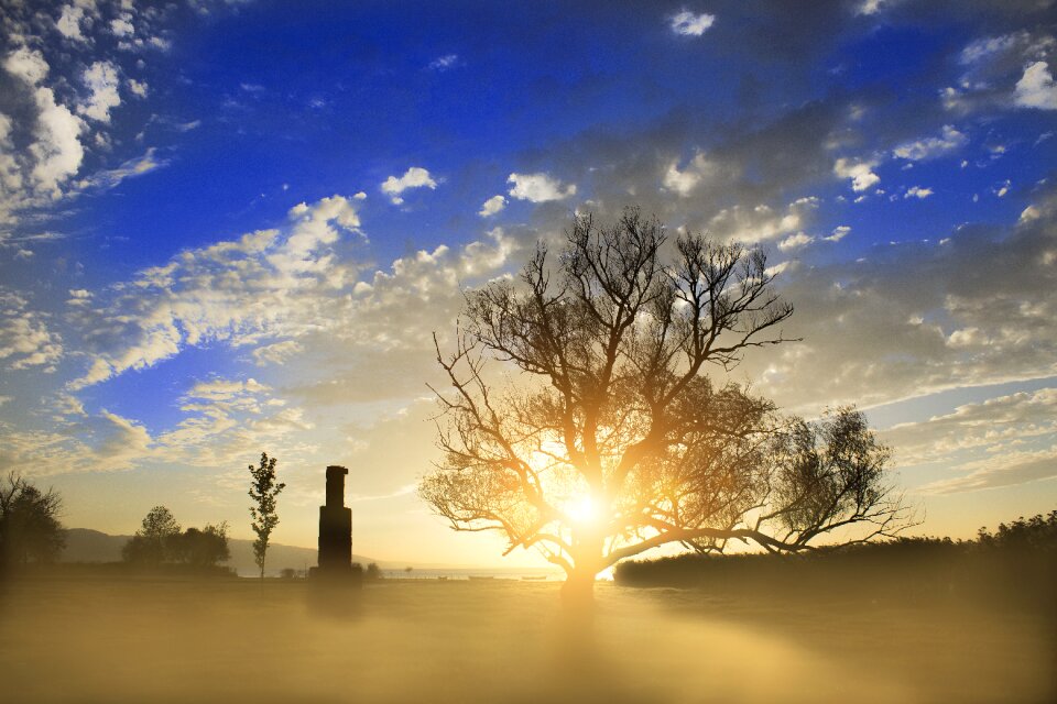 Sunrise solar warm colors