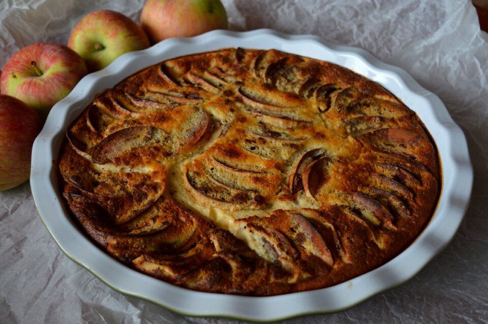 Cake brown apple brown cake