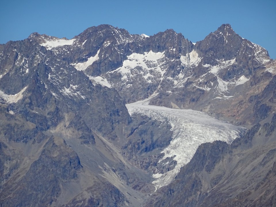 Le Pic de Neige Cordier et le Glacier Blanc 