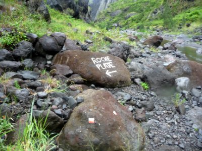 La Rivière des Galets, derrière moi Roche Plate 