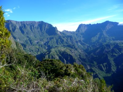 Vue sur le cirque de Cilaos 
