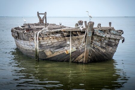Boat fishing ocean