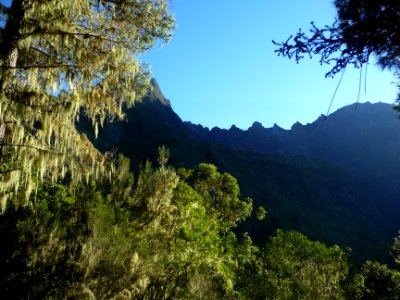 La crête des Salazes entre le Gros Morne et le Piton des N… 