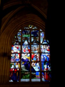 Vitrail, église Notre Dame des Marais, La Ferté-Bernard, S… 