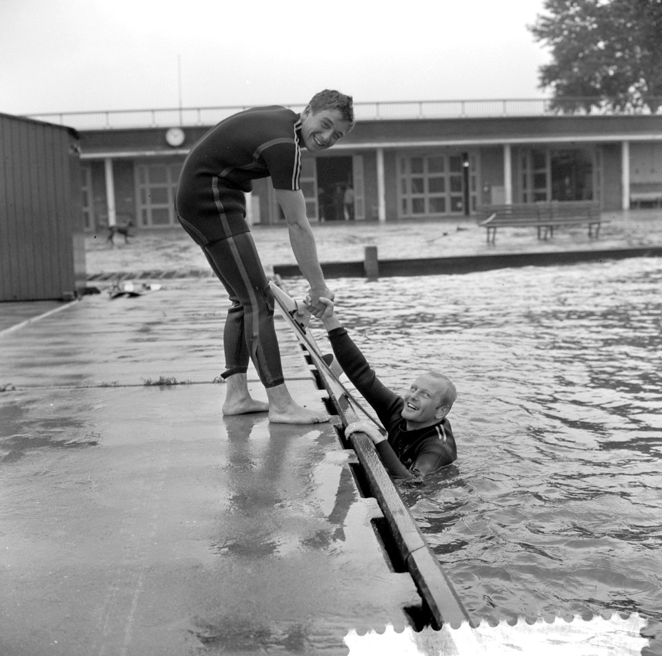 Noordeuropese kampioenschappen waterski, Ben Woltering Edu Broskamp, Bestanddeelnr 916-7864