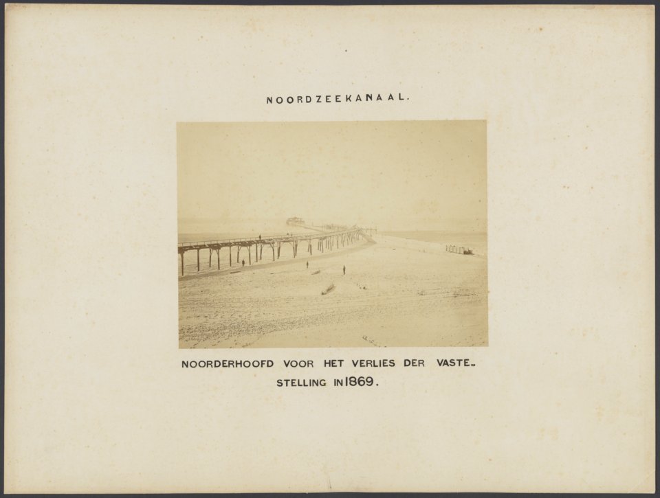 Noorderhoofd voor het verlies der vaste stelling in 1869. Foto genomen vanuit ee, Bestanddeelnr 557
