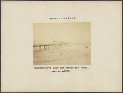 Noorderhoofd voor het verlies der vaste stelling in 1869. Foto genomen vanuit ee, Bestanddeelnr 557