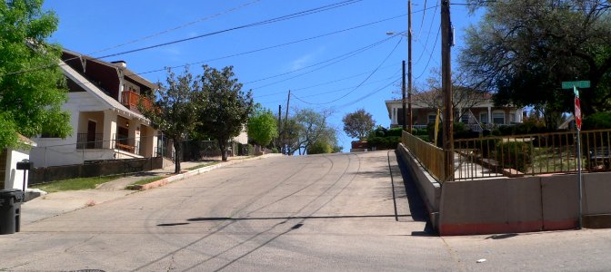 Nogales, Arizona, Marsh Heights, E Court Street from NW 1