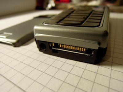 Nokia 6230 -bottom- with headset connector and charging socket to the left photo