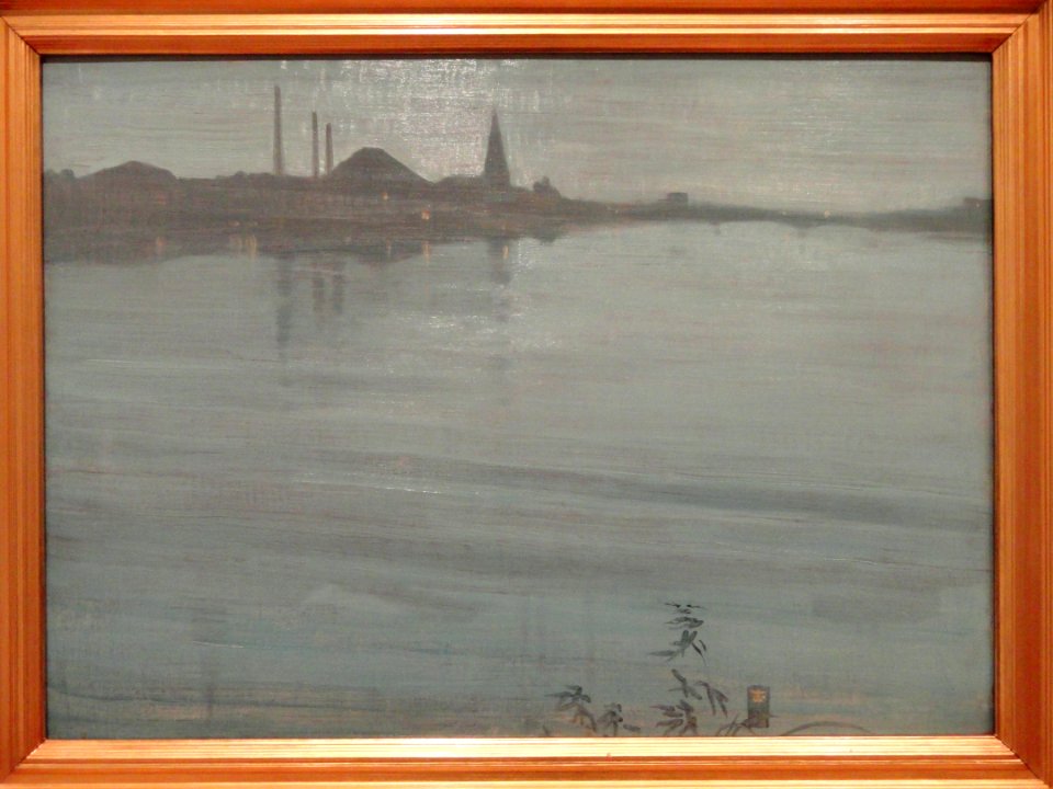 Nocturne in Blue and Silver by James Abbot McNeill Whistler, c. 1871-1872 - Fogg Art Museum - DSC02419