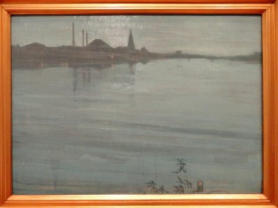 Nocturne in Blue and Silver by James Abbot McNeill Whistler, c. 1871-1872 - Fogg Art Museum - DSC02419