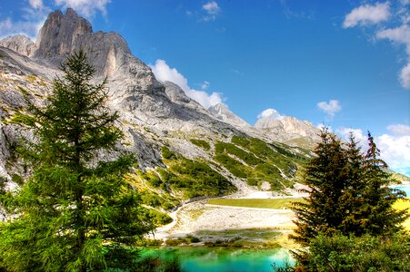 Italy alpine alpine panorama photo